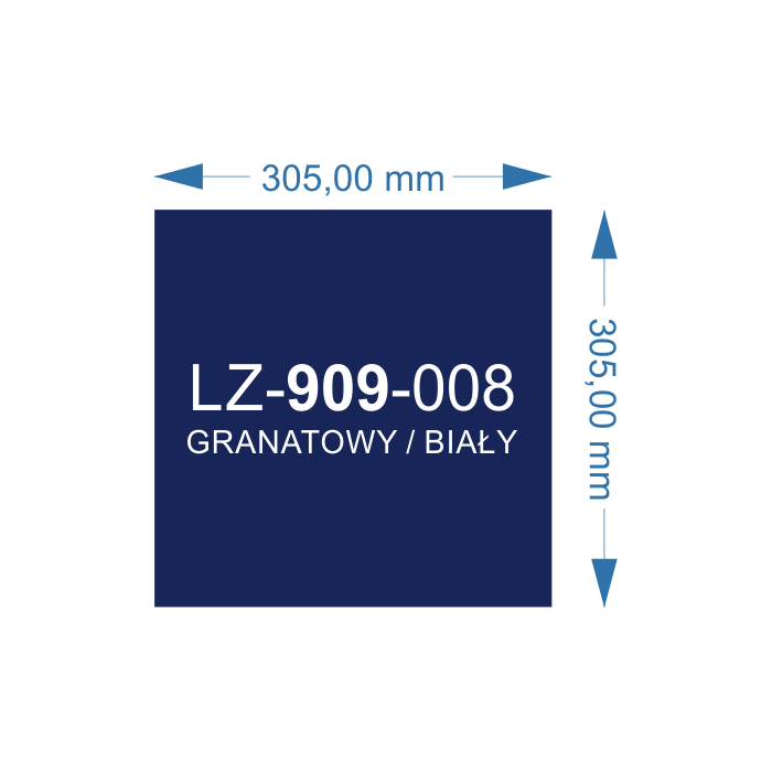 Laser Flex LZ-909-008 granatowy/biały 305x305