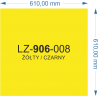 LZ-906-008 żółty/czarny 610X610