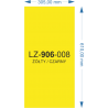 LZ-906-008 żółty/czarny 305X610