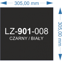 LZ-901-008 czarny/biały 305x305