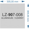 LZ-907-008 aluminium/czarny